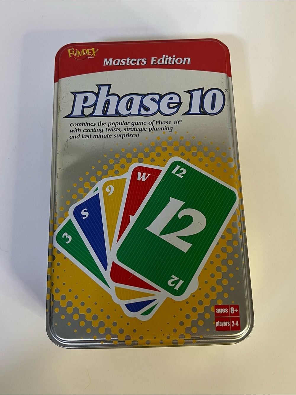 Phase 10 Masters Edition Card Game  with Tin; Fundex; 2005